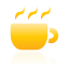 yellow, Coffee Black icon