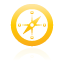 yellow, compass Black icon