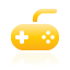 controller, Game, yellow Icon