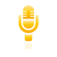 yellow, Microphone Icon