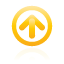 navigation, frame, yellow, Up Icon