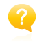 yellow, question, Balloon Black icon