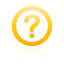frame, question, yellow Black icon