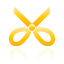 yellow, scissors Icon