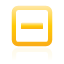 toggle, yellow, collapse Black icon