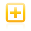 toggle, expand, yellow Black icon