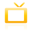 yellow, television Black icon