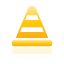 Traffic, cone, yellow Black icon