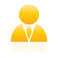 user, yellow Black icon
