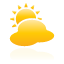 yellow, Cloudy, weather Black icon