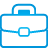 Basic, Briefcase, Blue Icon