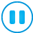 Basic, Pause, Blue, button DodgerBlue icon