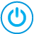 Blue, power, Basic, button DodgerBlue icon