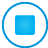 button, stop, Basic, Blue DeepSkyBlue icon
