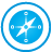 Blue, Basic, compass DeepSkyBlue icon