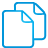 documents, Blue, Basic Icon