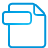 File, document, Blue, Basic Icon