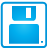 Disk, Blue, Floppy, Basic DeepSkyBlue icon