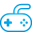 Game, Blue, Basic, controller Icon