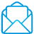 open, mail, Blue, Basic Icon