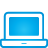 Blue, Basic, Laptop DeepSkyBlue icon