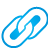 Link, Blue, Basic Icon