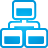 Basic, site, Map, Blue DeepSkyBlue icon