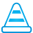 cone, Blue, Traffic, Basic Icon