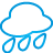 Rain, weather, Basic, Blue Icon