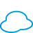 weather, Cloud, Basic, Blue Icon
