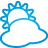Blue, Cloudy, weather, Basic Icon
