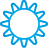 weather, sun, Blue, Basic DeepSkyBlue icon