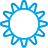 weather, sun, Blue, Basic Icon