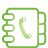 green, Book, Address, Basic YellowGreen icon