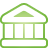 Basic, green, Bank Icon