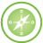 Basic, compass, green Icon