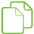 documents, Basic, green Icon