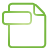 document, File, Basic, green Icon