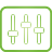equalizer, green, Basic Icon
