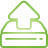 green, Hard, Basic, upload, drive YellowGreen icon