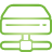 drive, green, network, Hard, Basic YellowGreen icon