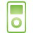 green, ipod, Basic Icon