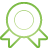 green, Basic, medal Black icon