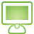 green, monitor, Basic Icon