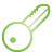 green, Basic, Key Icon