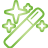 Wand, magic, Basic, green Icon