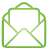 green, open, Basic, mail YellowGreen icon