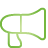 megaphone, Basic, green Icon