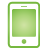 Mobile, green, Basic Icon