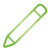 Basic, green, pencil Black icon